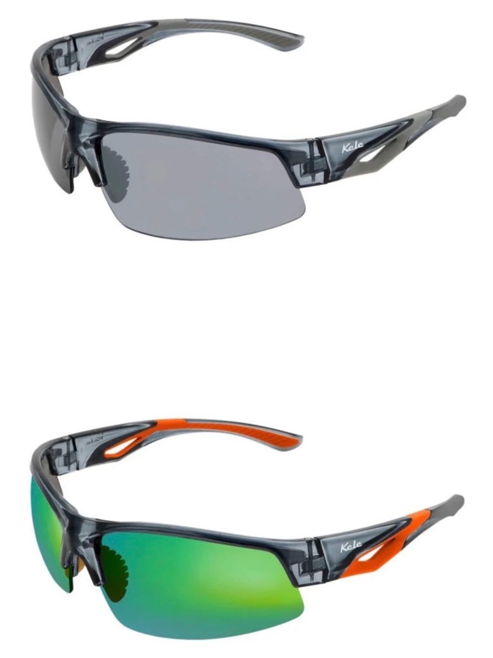 Kele By NYX Eyewear ISO Two Pairs Men's Women's Golf Wrap Sunglasses